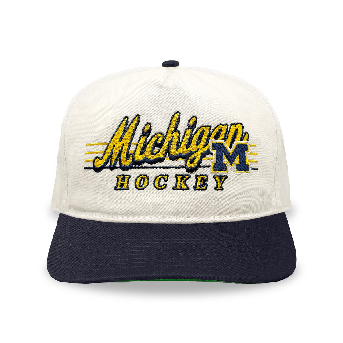Michigan Hockey Snapback: Cream