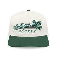 Michigan State Hockey Snapback: Cream