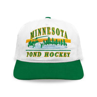 Minnesota Pond Hockey Snapback: White
