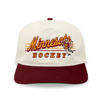 Minnesota Hockey Snapback: Cream