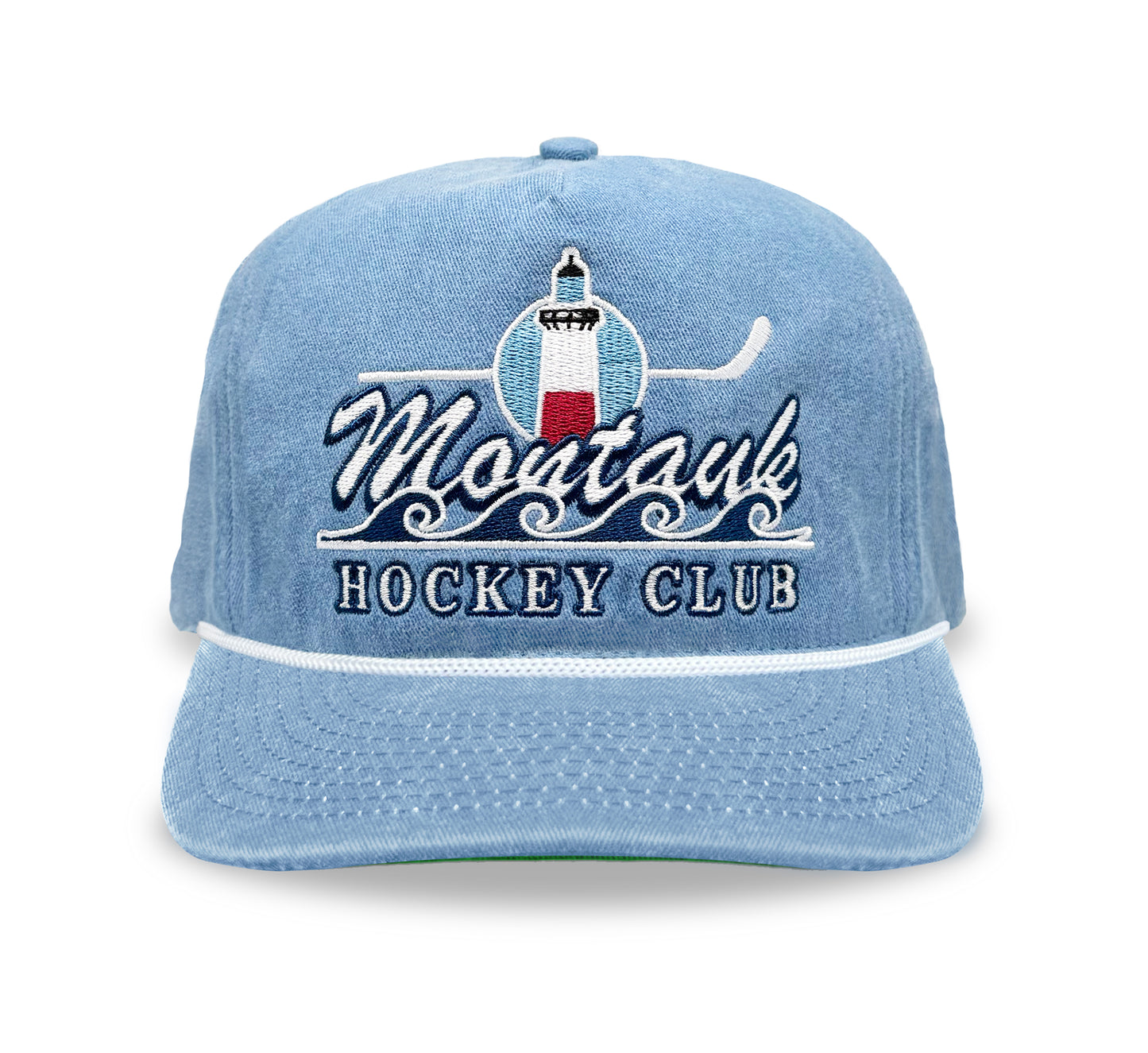 Montauk Hockey Club Snapback: Washed Blue