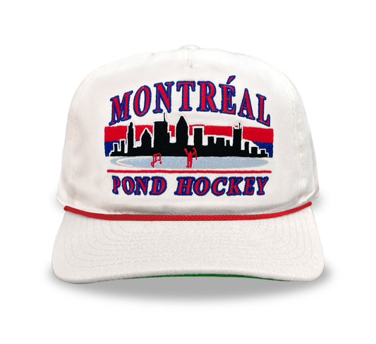 Montreal Pond Hockey Snapback: Cream