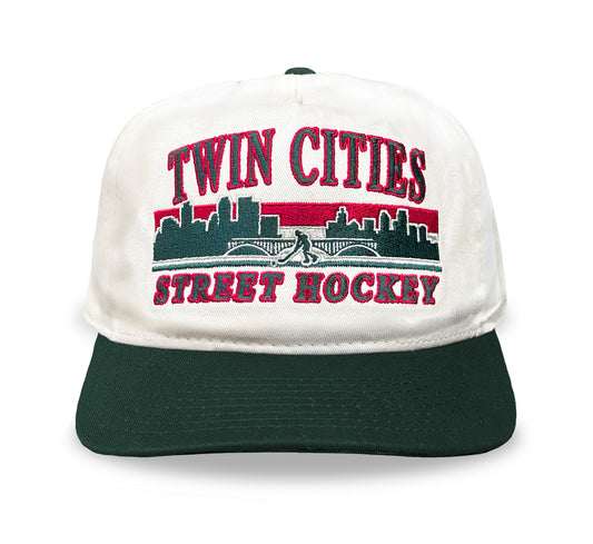 Twin Cities Street Hockey Snapback: Cream
