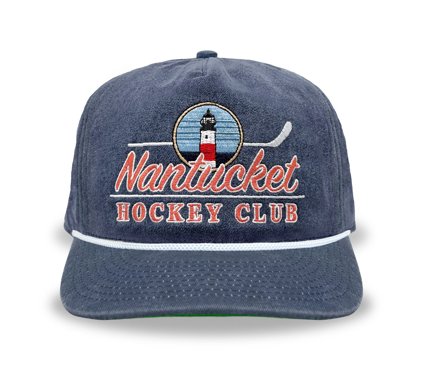 Nantucket Hockey Club Snapback: Washed Navy