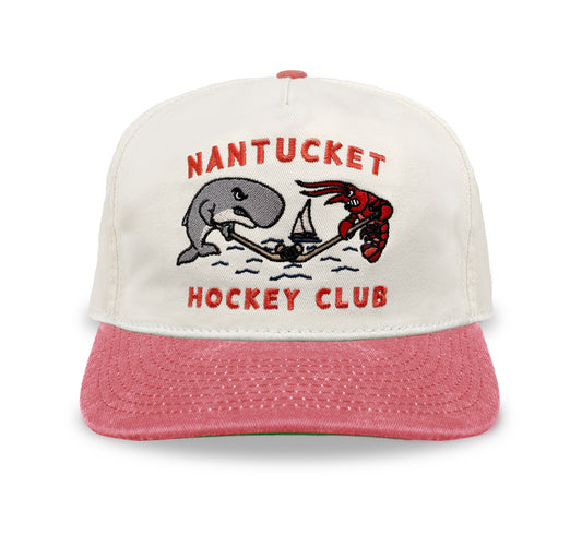 Nantucket Faceoff Snapback: Cream