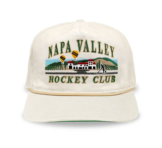 Napa Valley Hockey Club Snapback: Cream