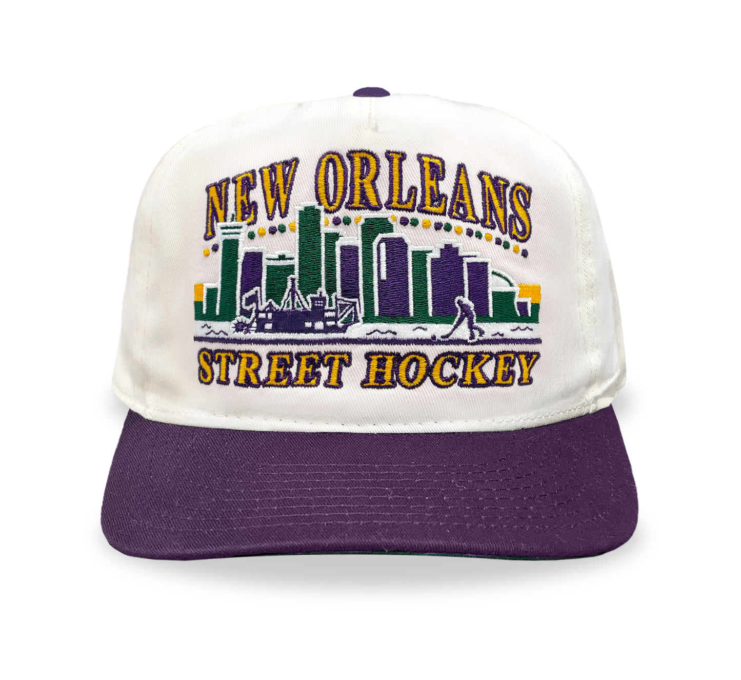 New Orleans Street Hockey Snapback: Cream