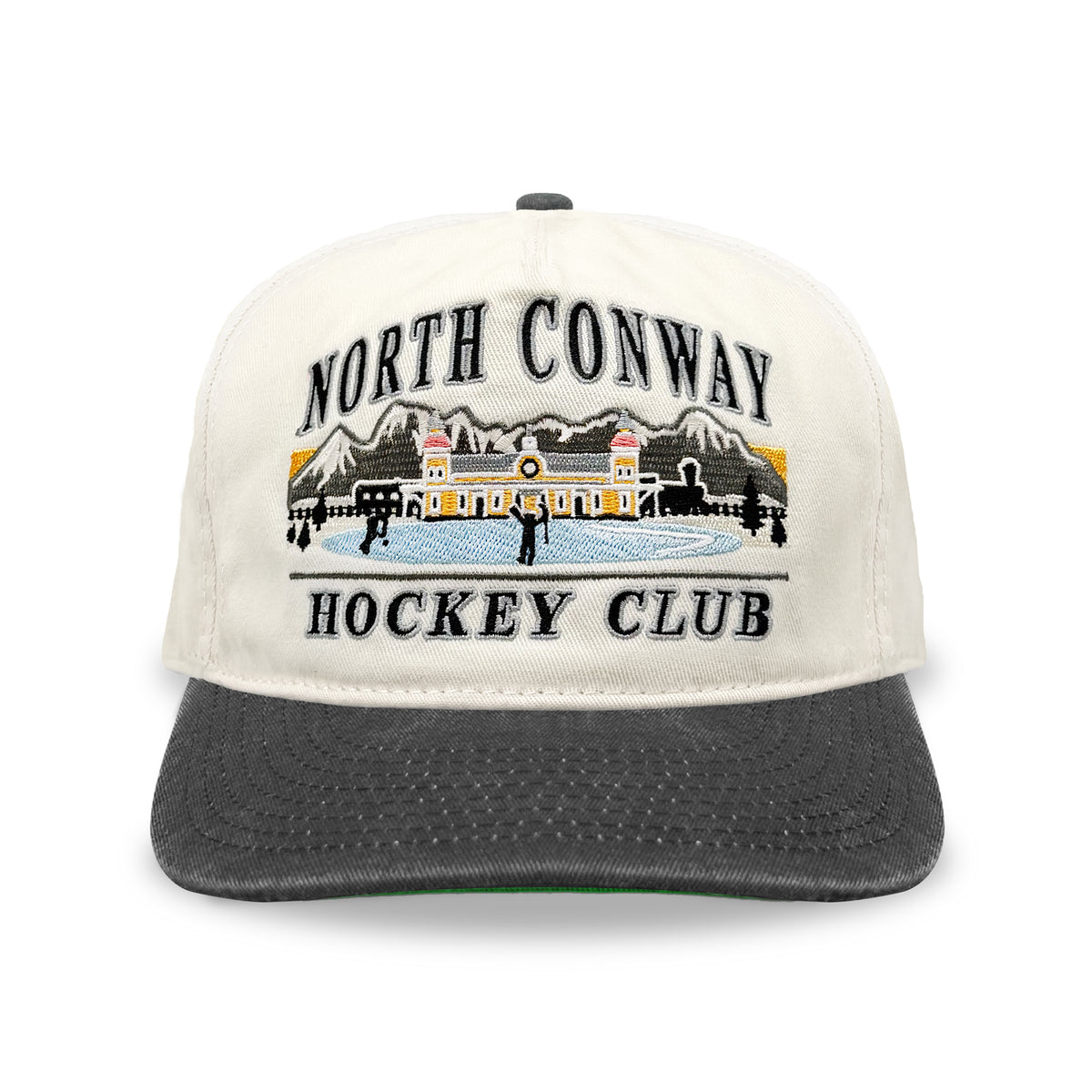 North Conway Hockey Club Snapback: Cream