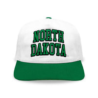 North Dakota Snapback: White/Green