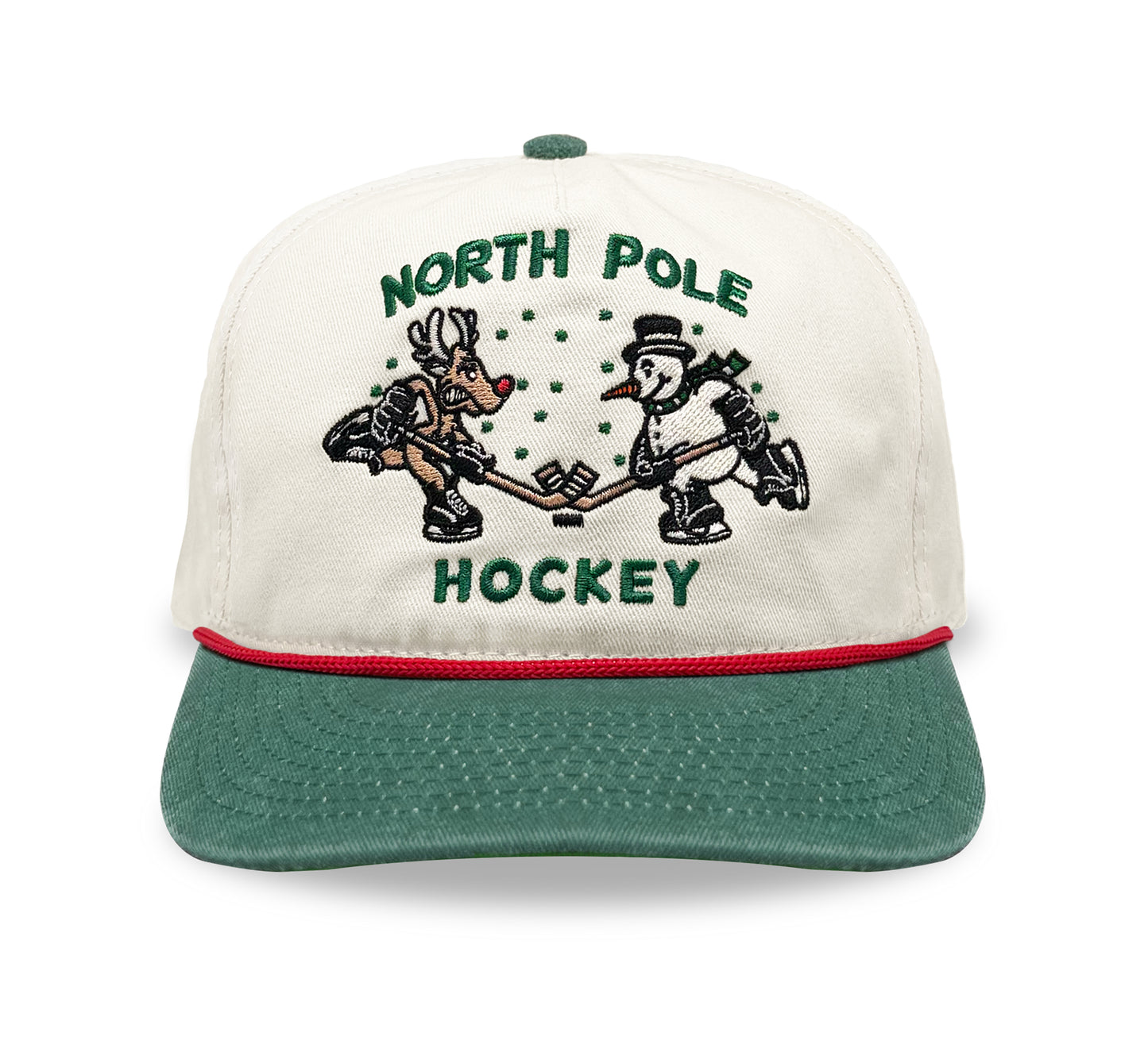 North Pole Face-Off Snapback: Cream