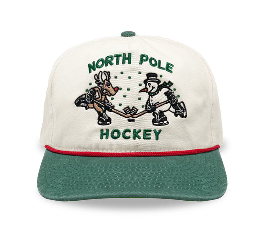 North Pole Face-Off Snapback: Cream