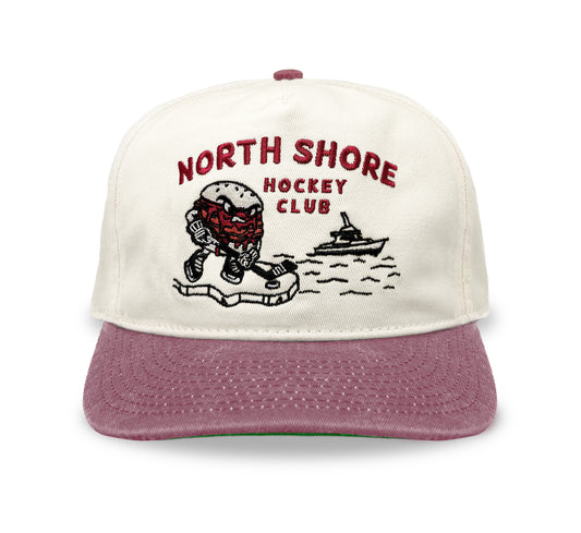 North Shore Hockey Club Snapback: Cream