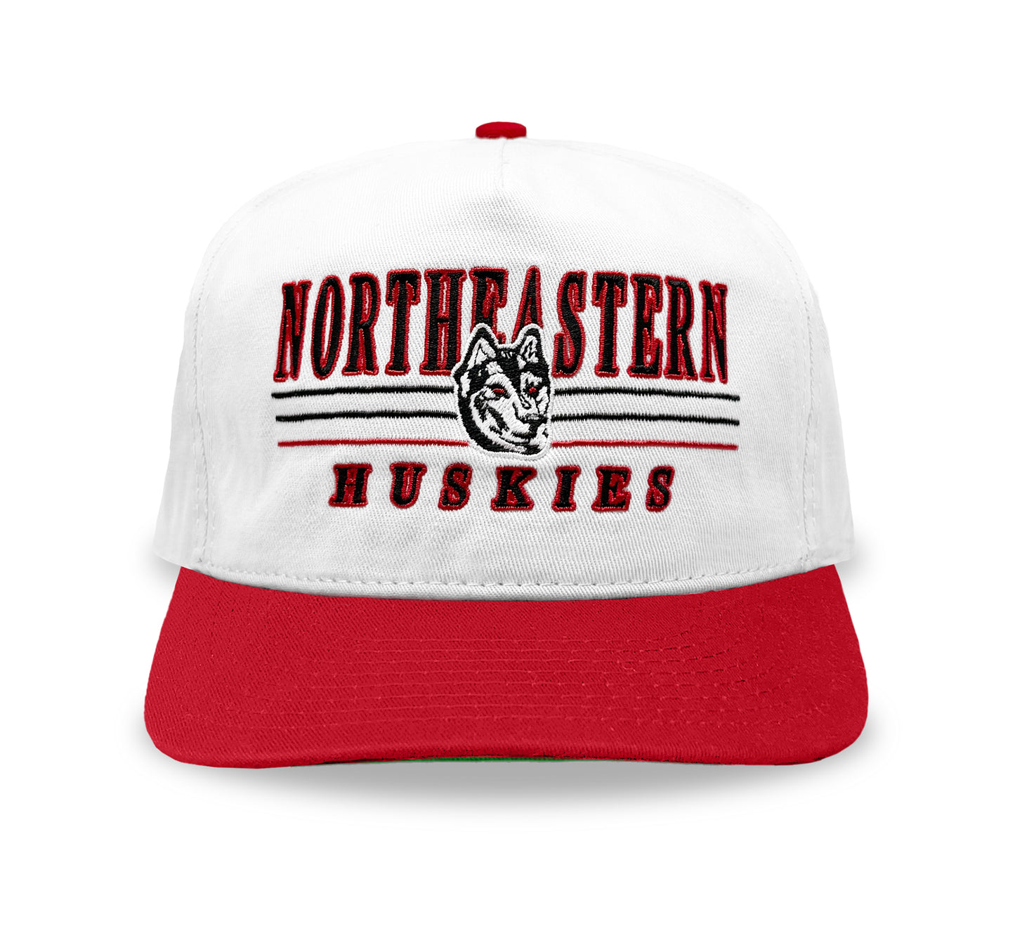 Northeastern Huskies Snapback: White/Red