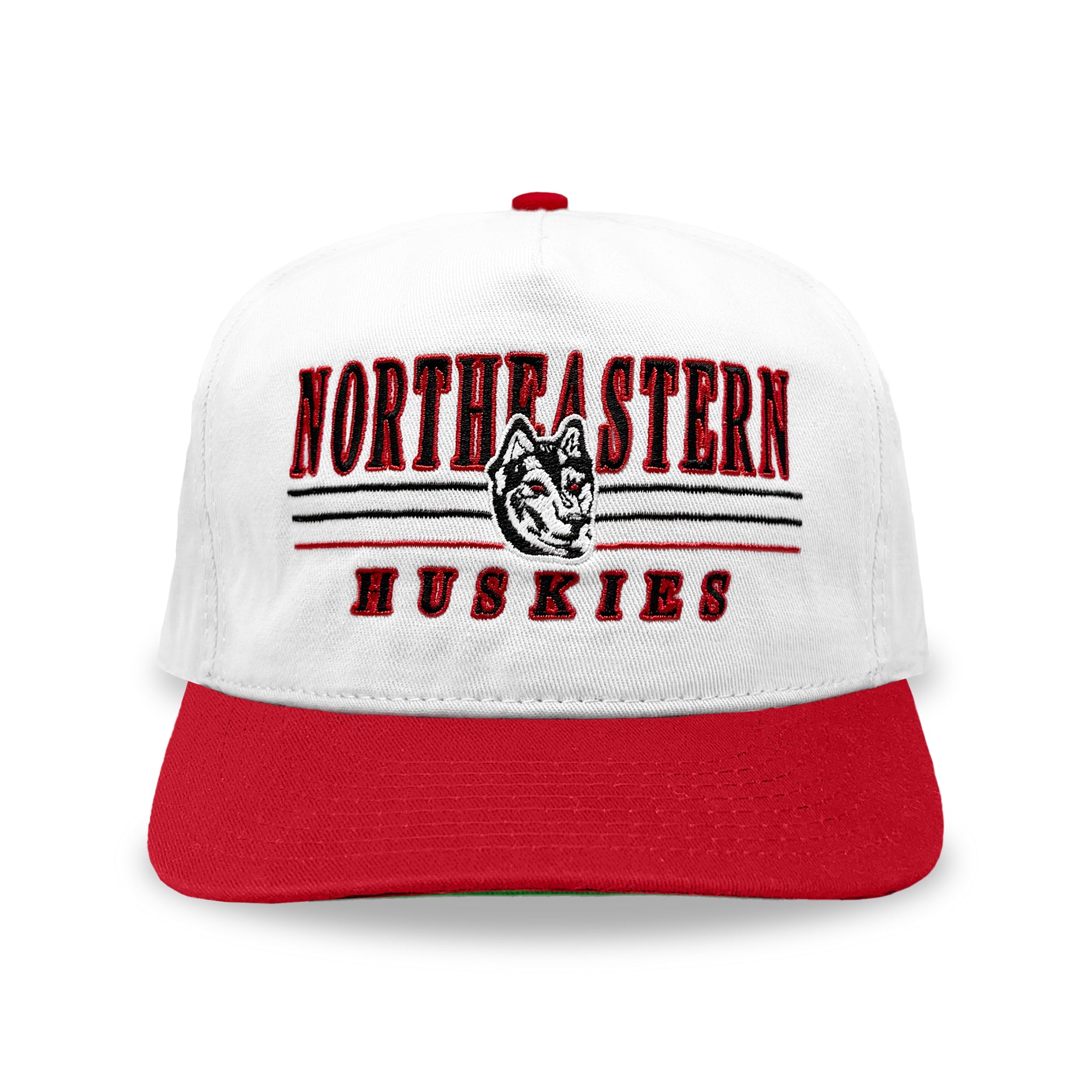 Northeastern Huskies Snapback: White/Red