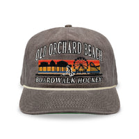 Old Orchard Beach Boardwalk Hockey Snapback: Washed Brown