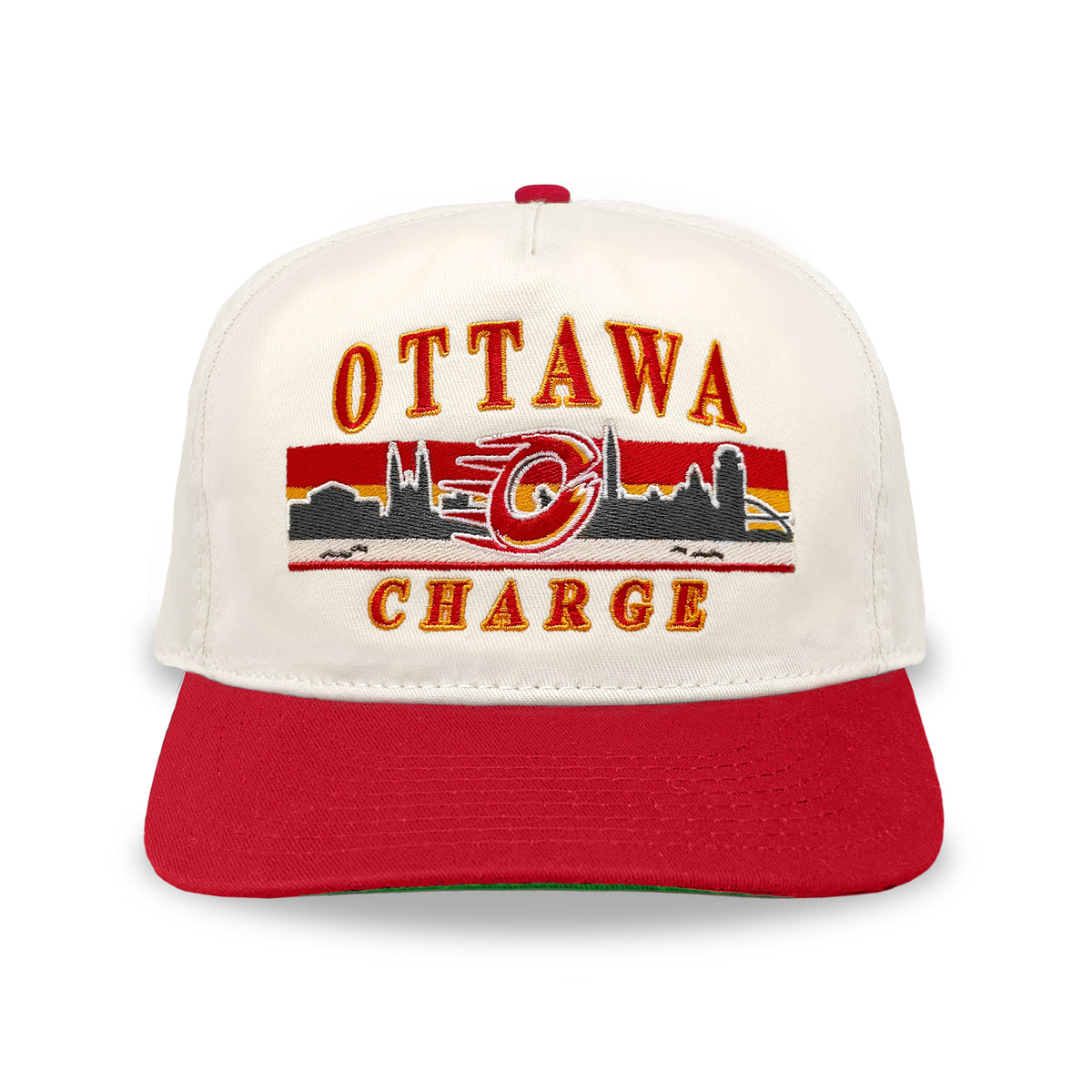 Ottawa Charge Skyline Snapback: Cream