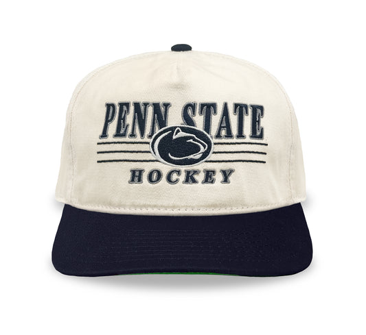 Penn State Hockey Snapback: Cream