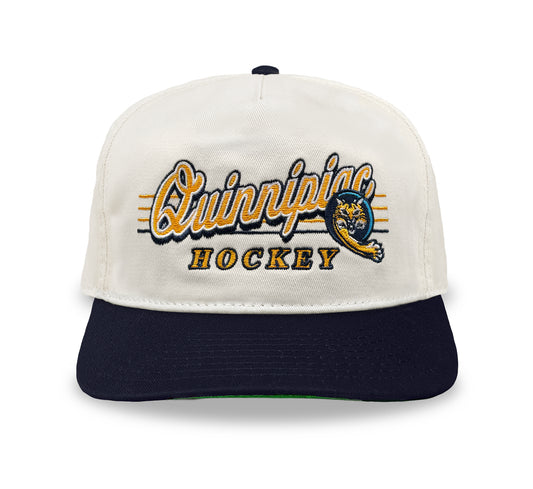 Quinnipiac Hockey Snapback: Cream