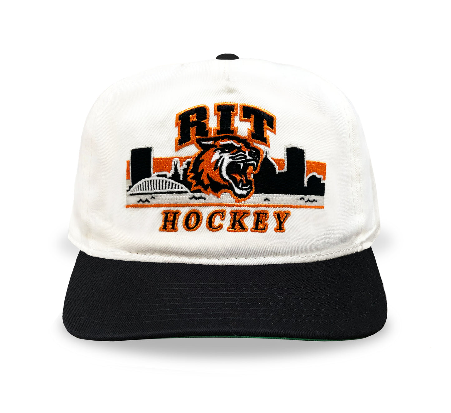 RIT Hockey Snapback: Cream