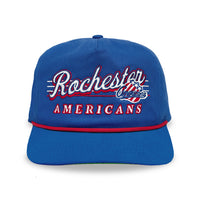 Rochester Americans Snapback: Royal Blue