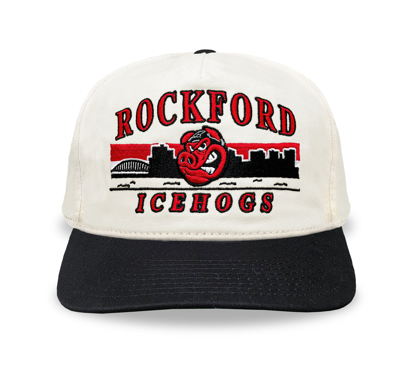 Rockford IceHogs Snapback: Cream