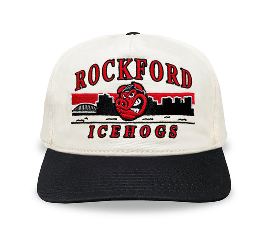 Rockford IceHogs Snapback: Cream
