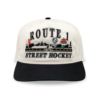 Route 1 Street Hockey Snapback: Cream