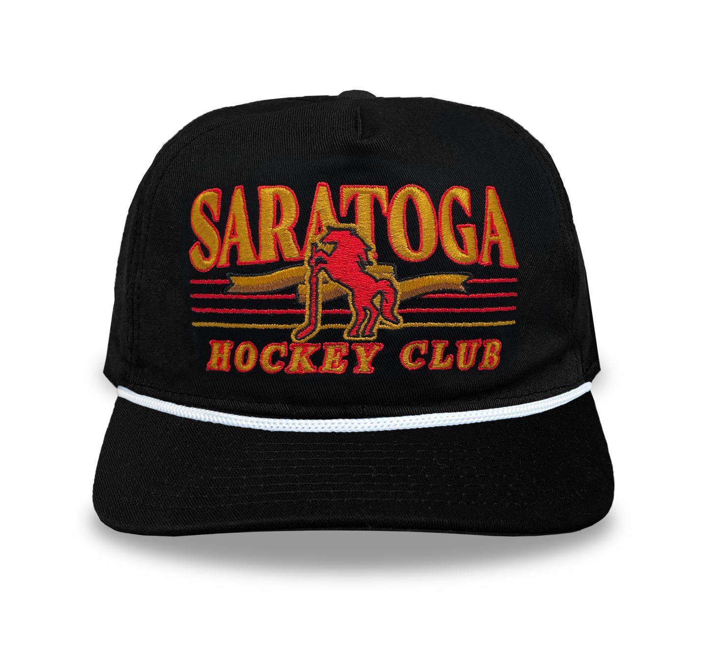 Saratoga Hockey Club Snapback: Black