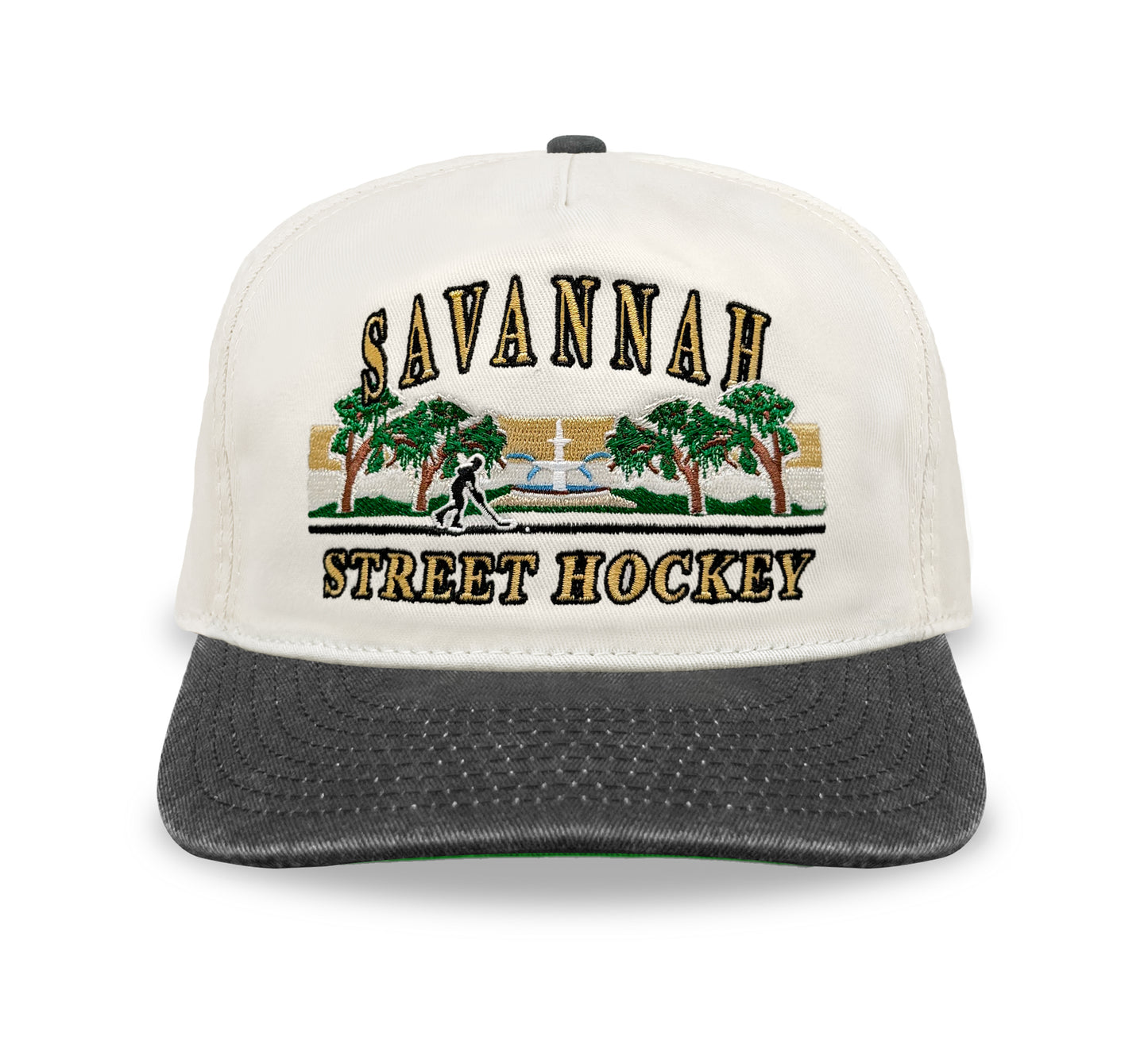Savannah Street Hockey Snapback: Cream
