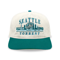 Seattle Torrent Skyline Snapback: Cream