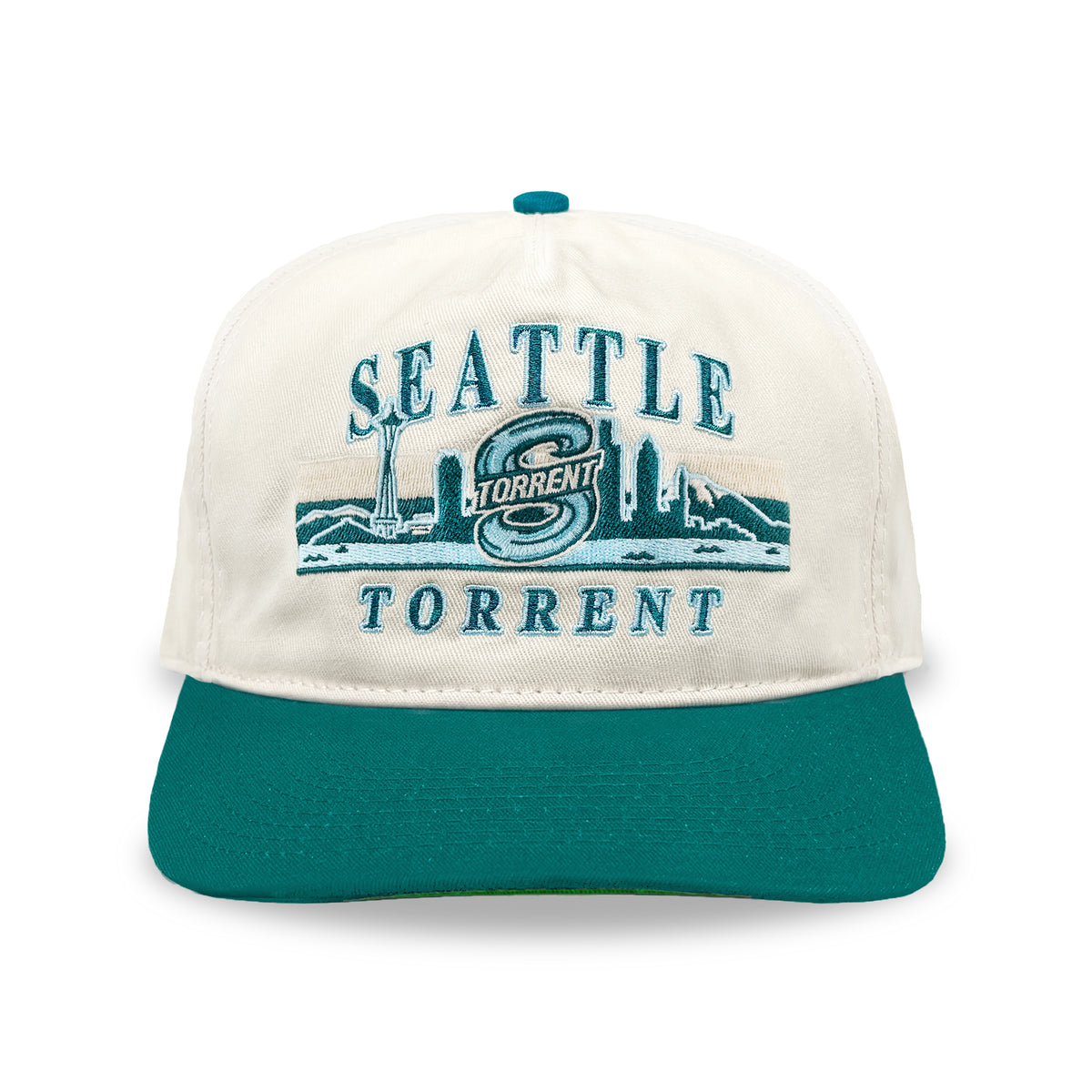 Seattle Torrent Skyline Snapback: Cream