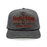 Sleepy Hollow Hockey Snapback: Washed Black