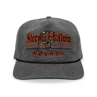 Sleepy Hollow Hockey Snapback: Washed Black