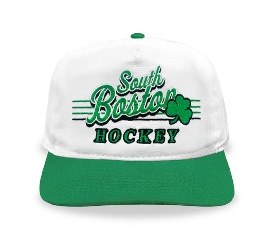 South Boston Hockey Snapback: White