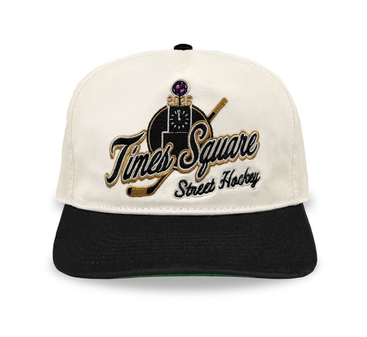 Times Square Street Hockey Snapback: Cream