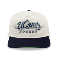 UConn Hockey Snapback: Cream