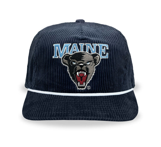 Maine Black Bears Snapback: Corduroy