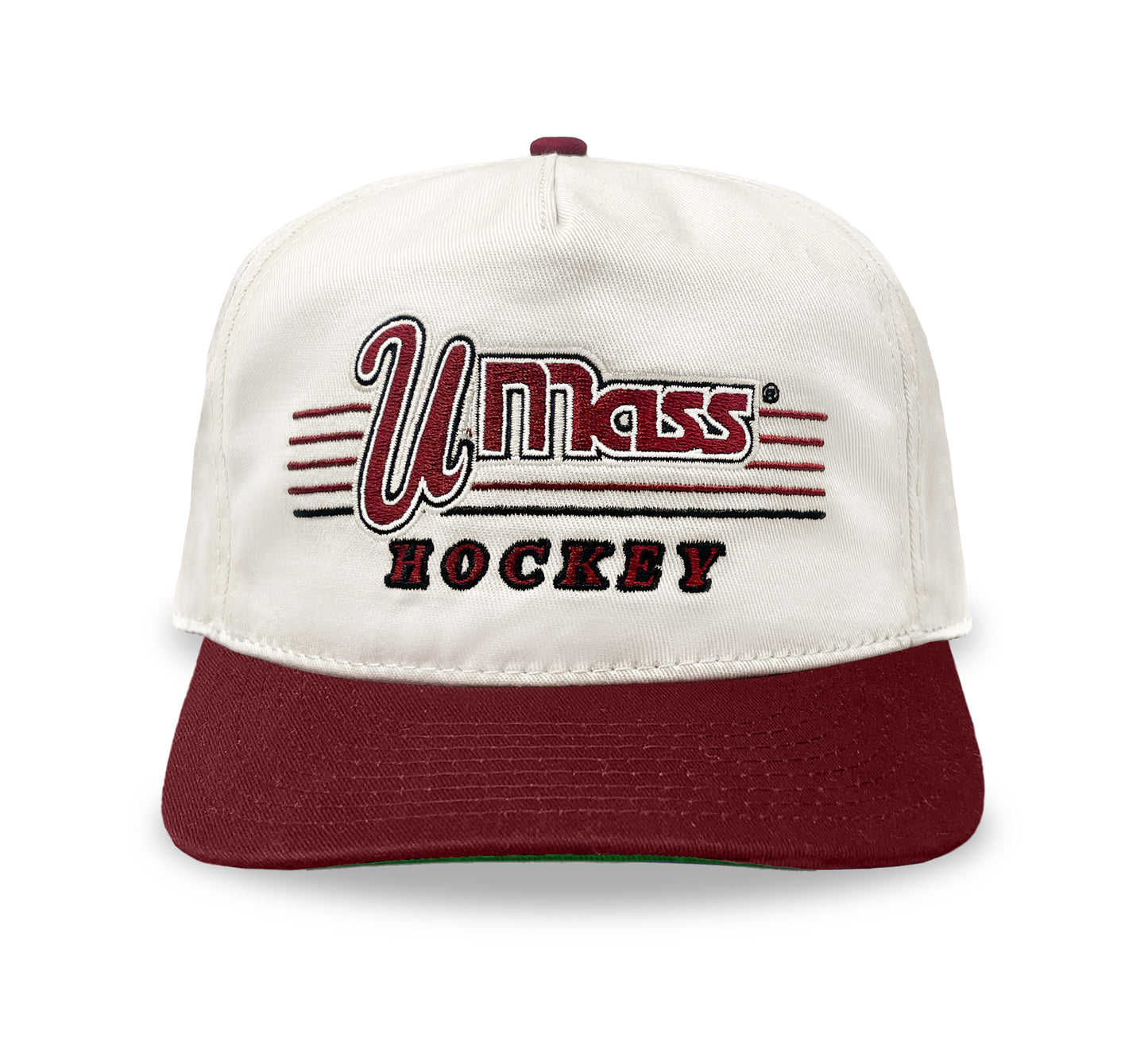UMass Hockey Snapback: Cream