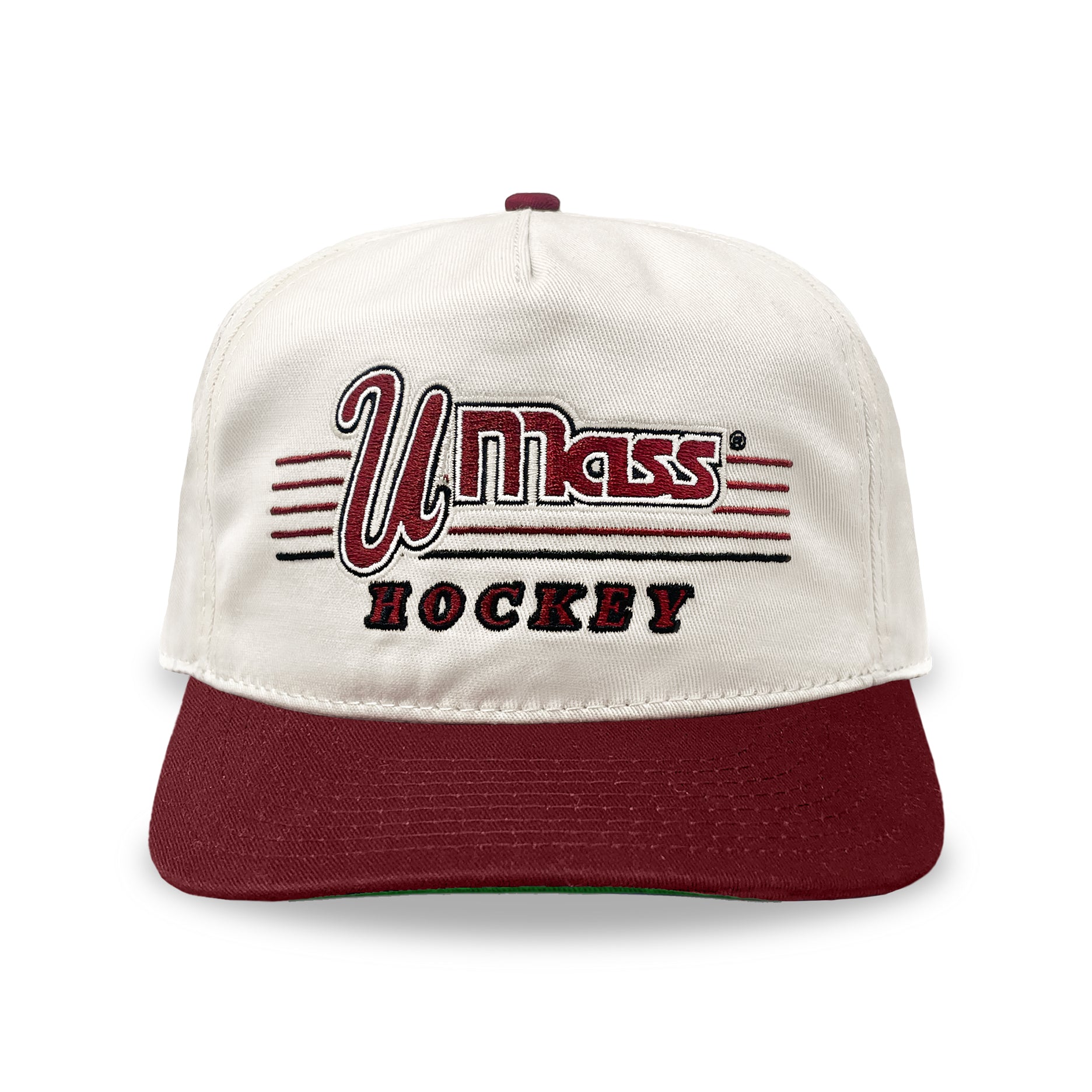 UMass Hockey Snapback: Cream
