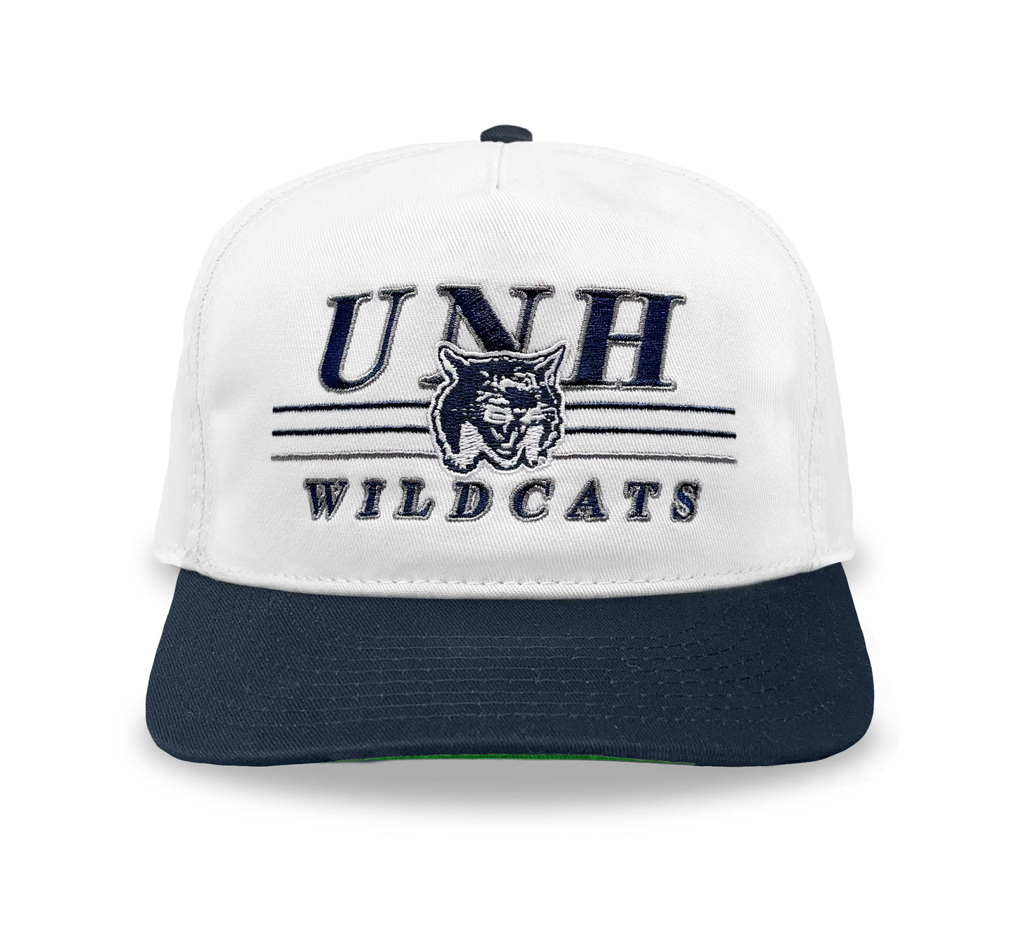 UNH Wildcats Snapback: White/Navy
