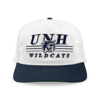 UNH Wildcats Snapback: White/Navy
