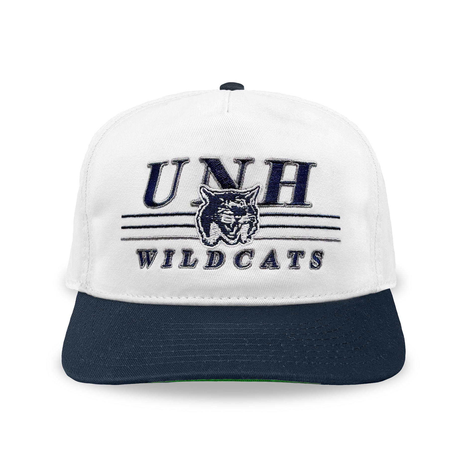 UNH Wildcats Snapback: White/Navy