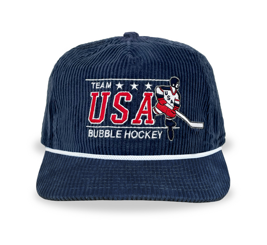 USA Bubble Hockey Snapback: Corduroy