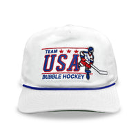 USA Bubble Hockey Snapback: White