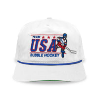 USA Bubble Hockey Snapback: White