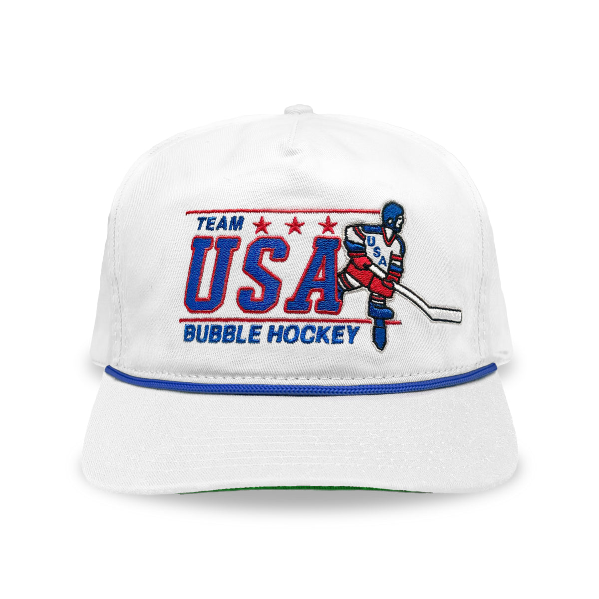 USA Bubble Hockey Snapback: White