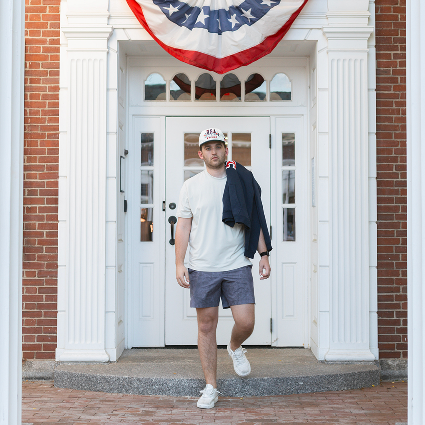 USA Hockey Coast to Coast Snapback: Cream