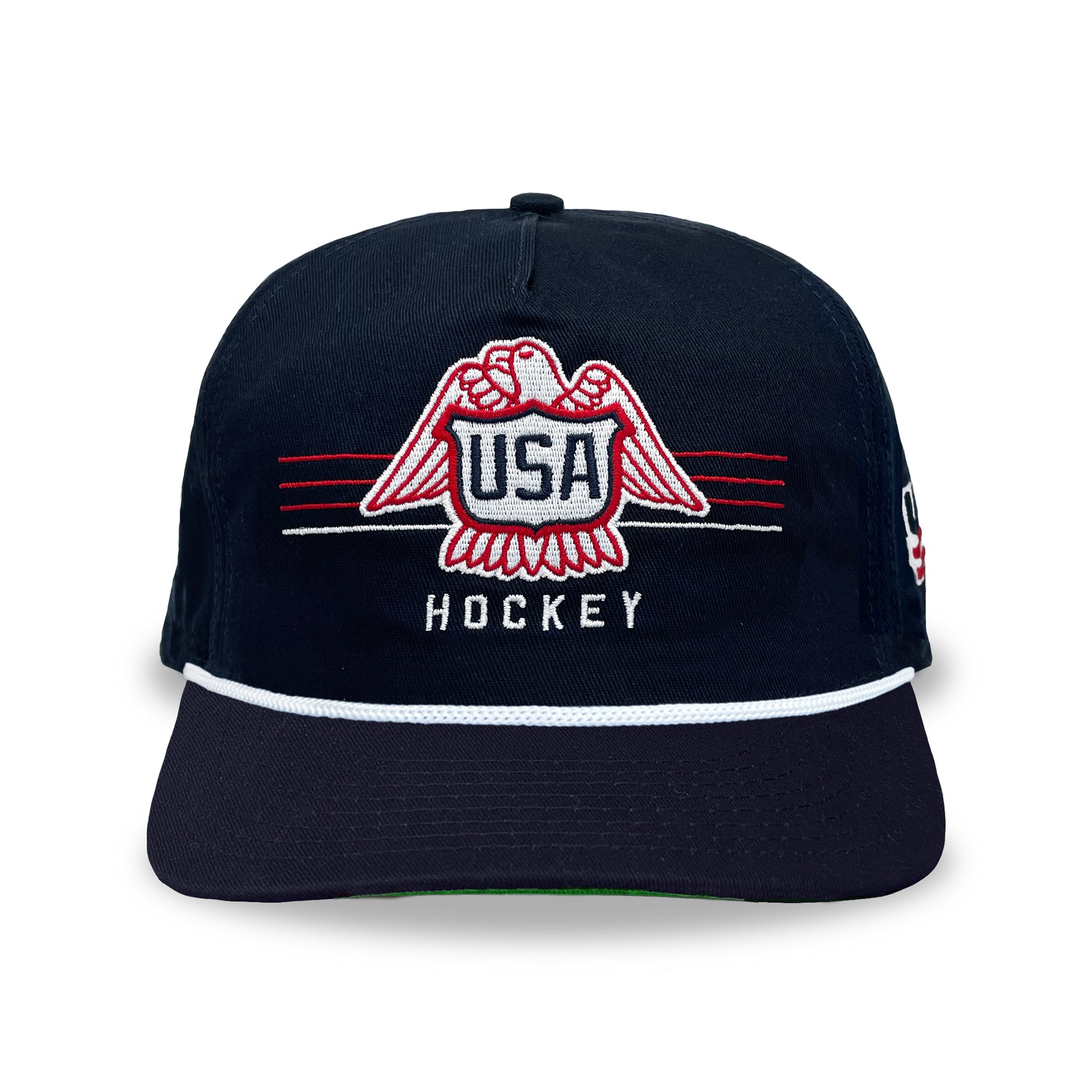 USA Hockey Vintage Logo Snapback: Navy