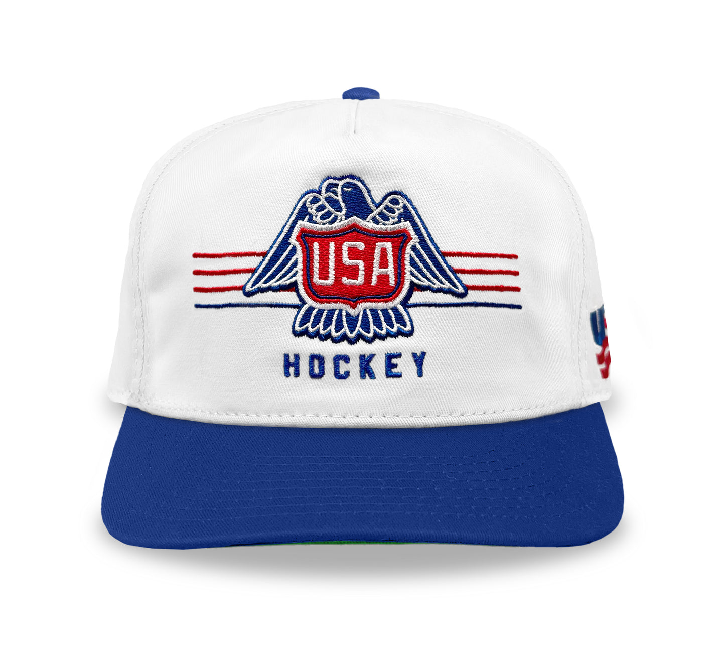 USA Hockey Vintage Logo Snapback: White