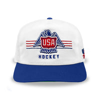 USA Hockey Vintage Logo Snapback: White
